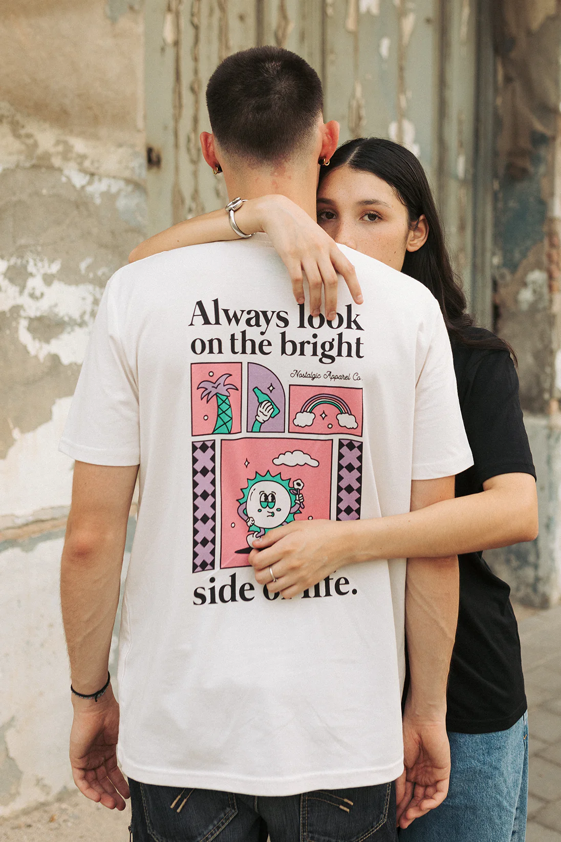 Always look on the bright side of life | White Tee - Image 2
