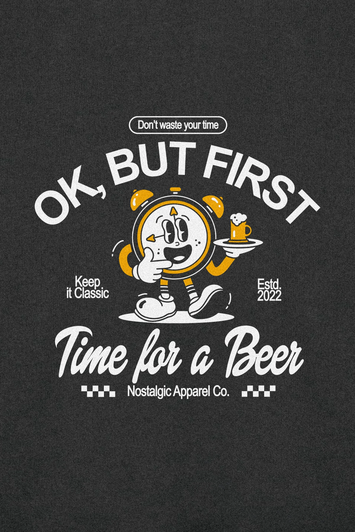 But first... Time for a beer | Oversized Hoodie - Image 4