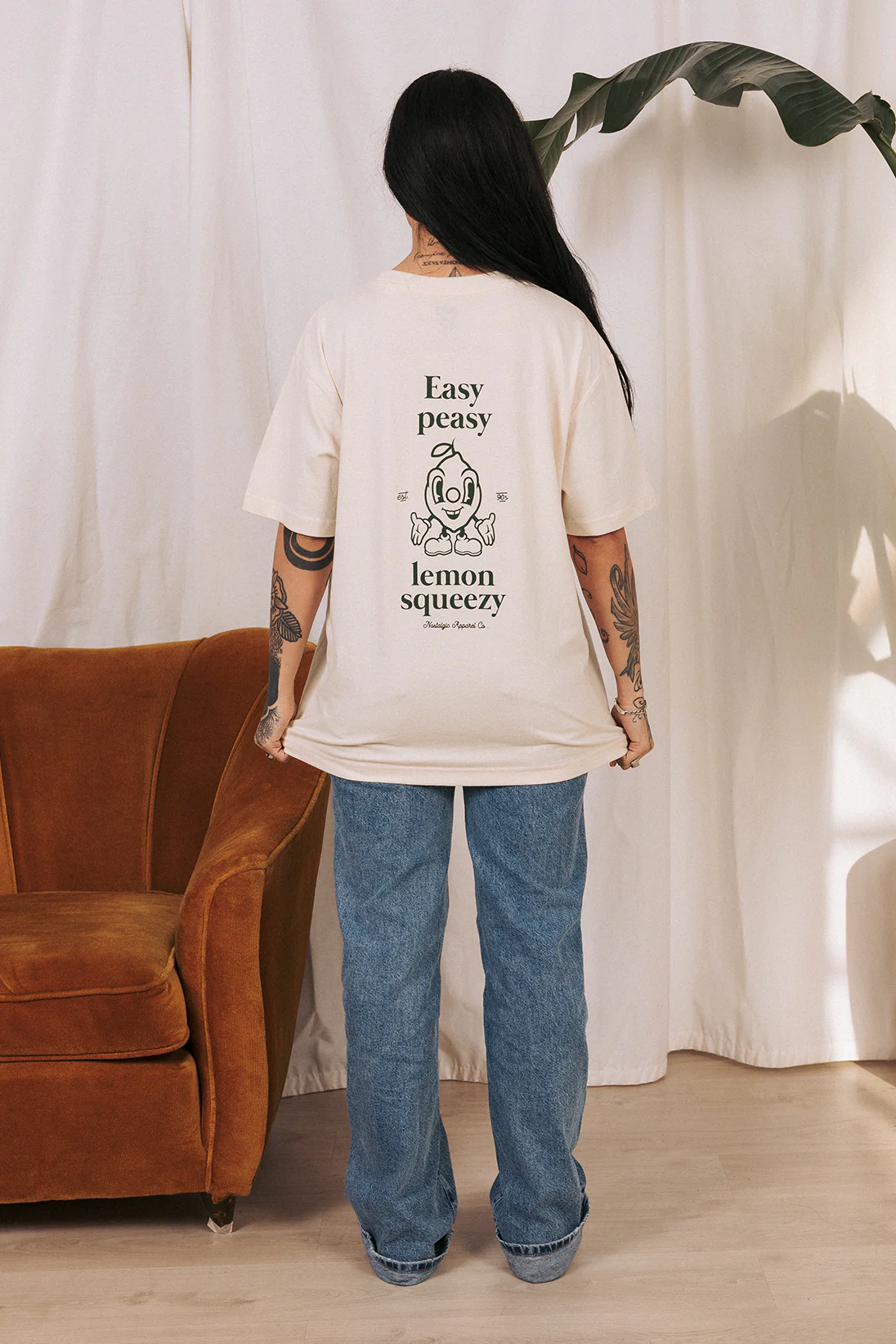 Easy Peasy Lemon Squeezy | Natural Tee - Image 12