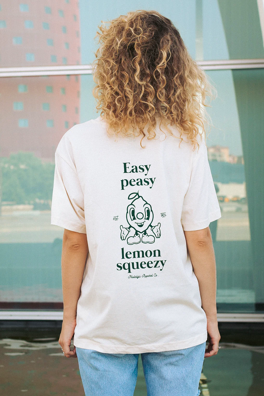 Easy Peasy Lemon Squeezy | Natural Tee - Image 4
