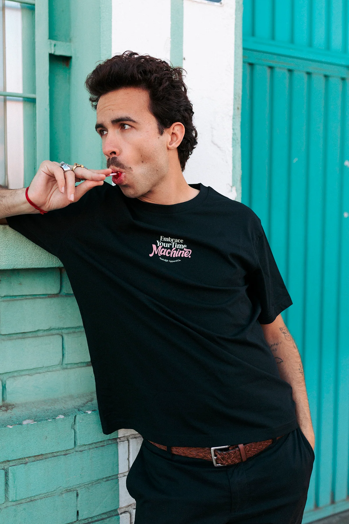 Embrace Your Time Machine | Black Tee - Image 6