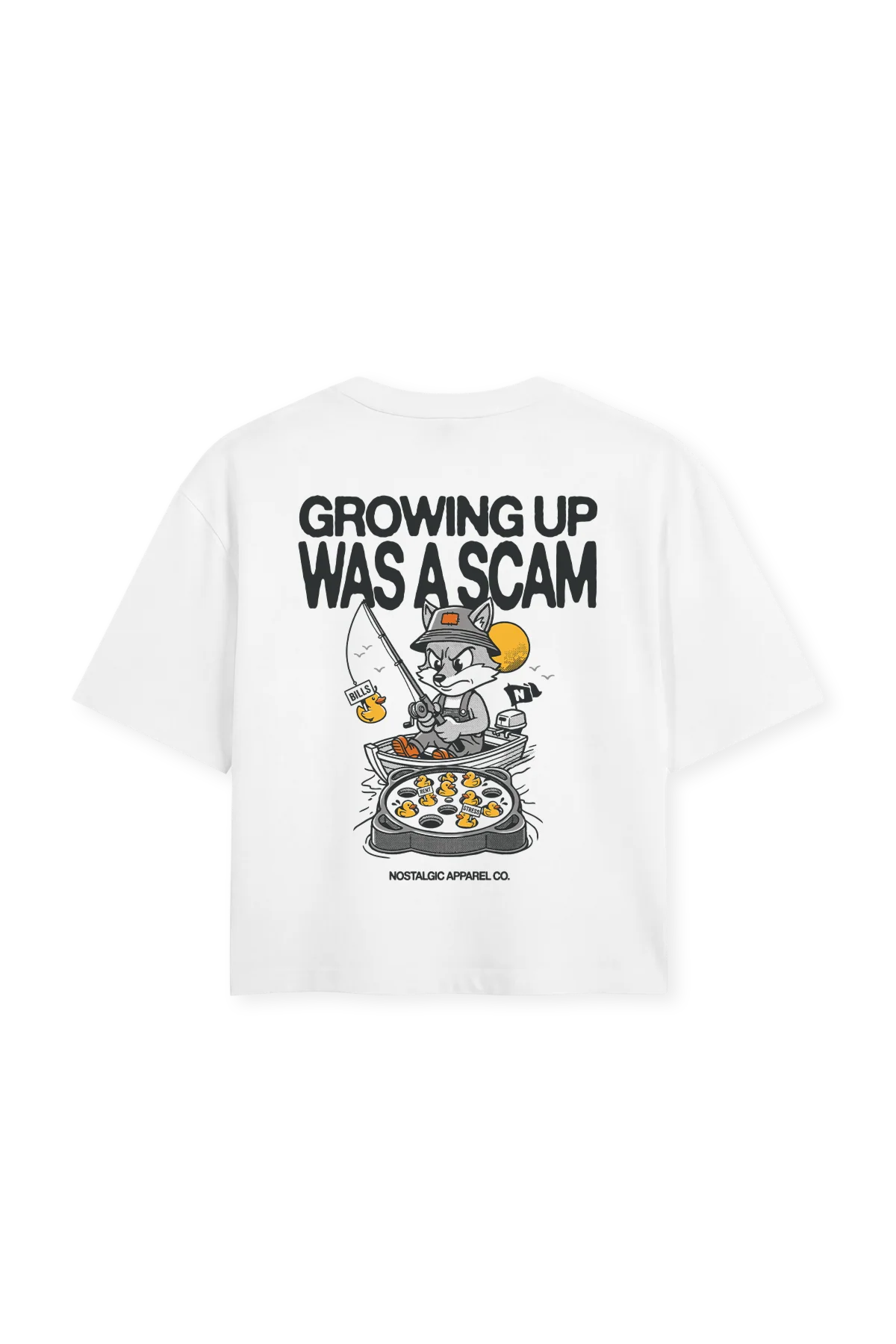 Growing up was a scam | Cropped Tee