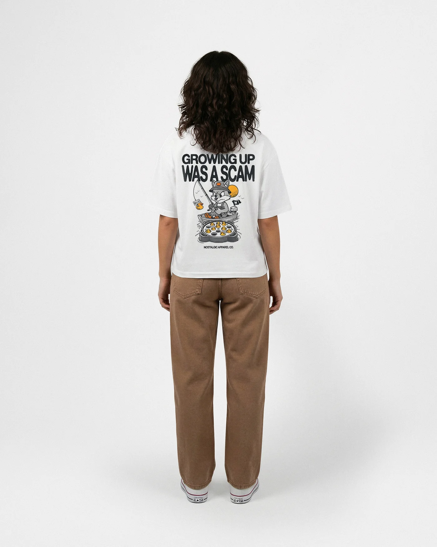 Growing up was a scam | Cropped Tee - Image 7