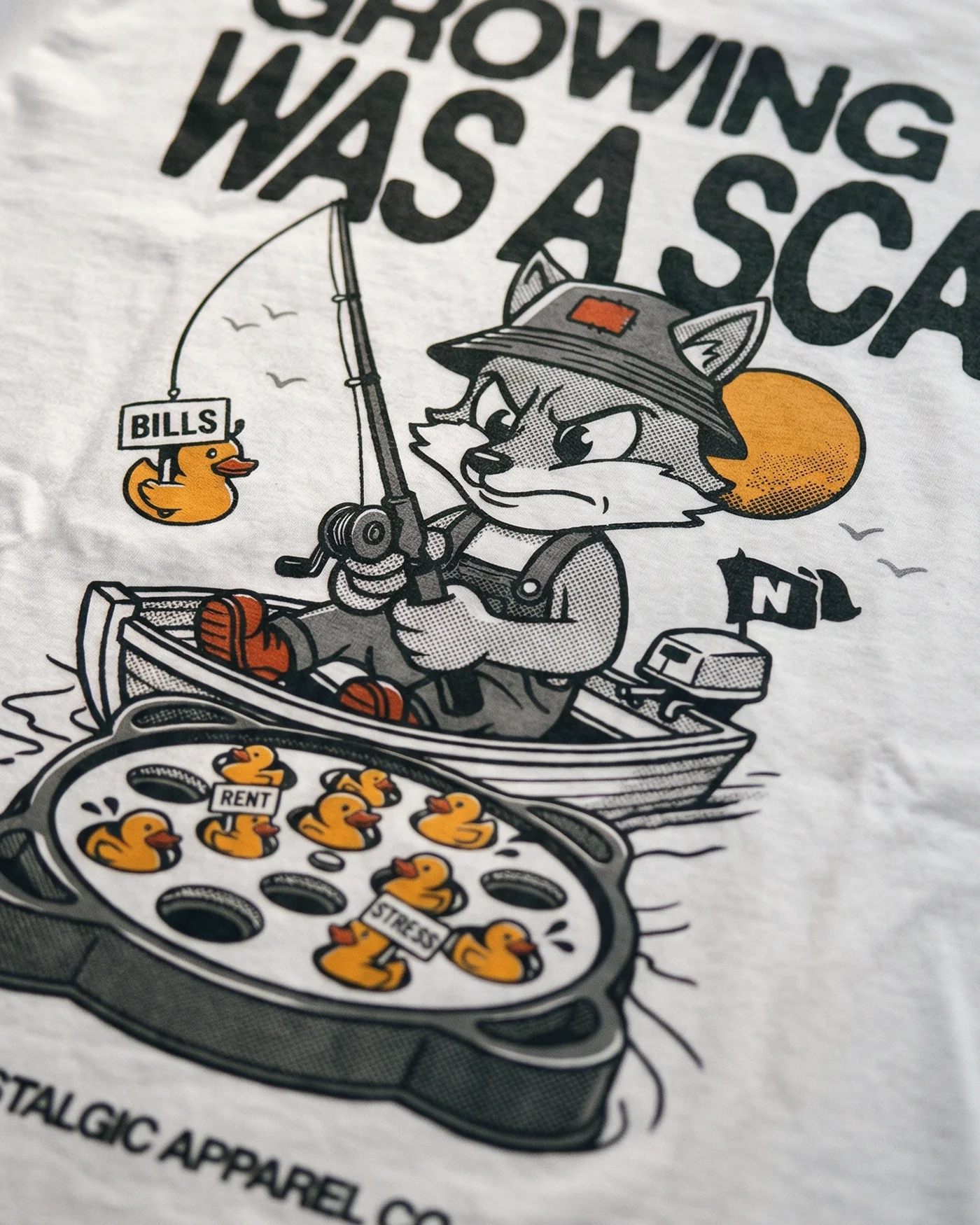 Growing up was a scam | Cropped Tee - Image 3