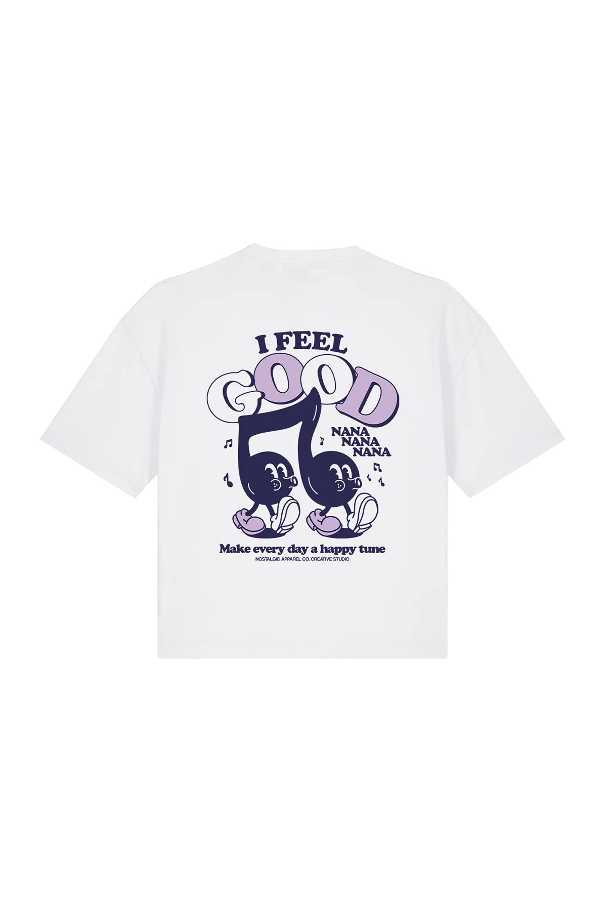 I Feel Good Nanana | White Cropped Tee