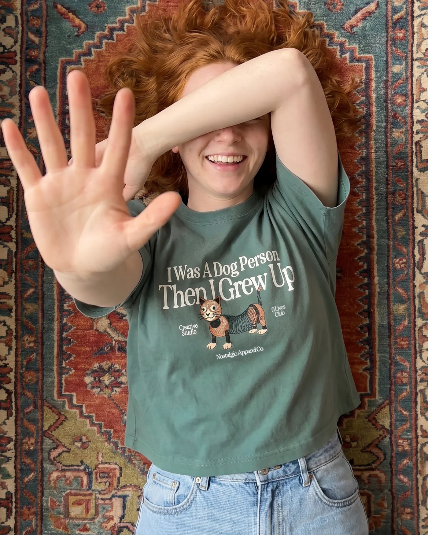 I was a dog person | Cropped Tee - Image 2