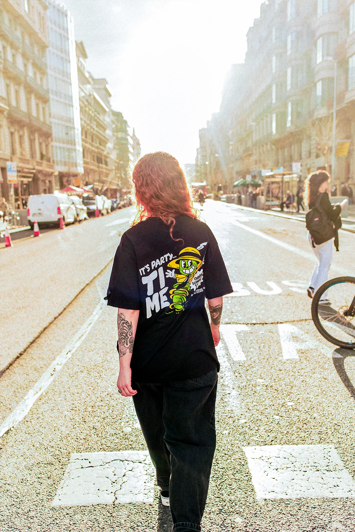 It's party time | Black Tee - Image 7