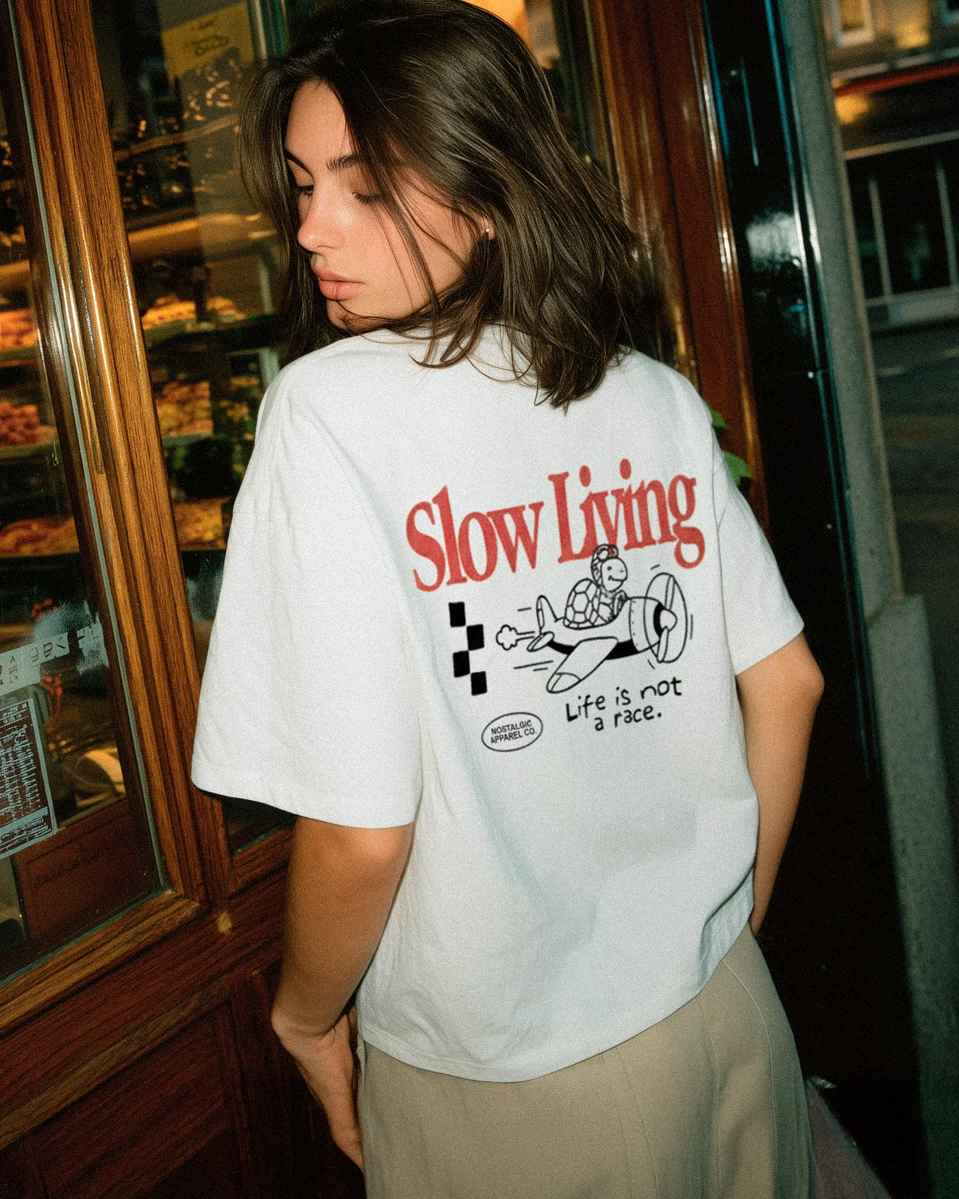 Life is not a race | Cropped Tee - Image 2