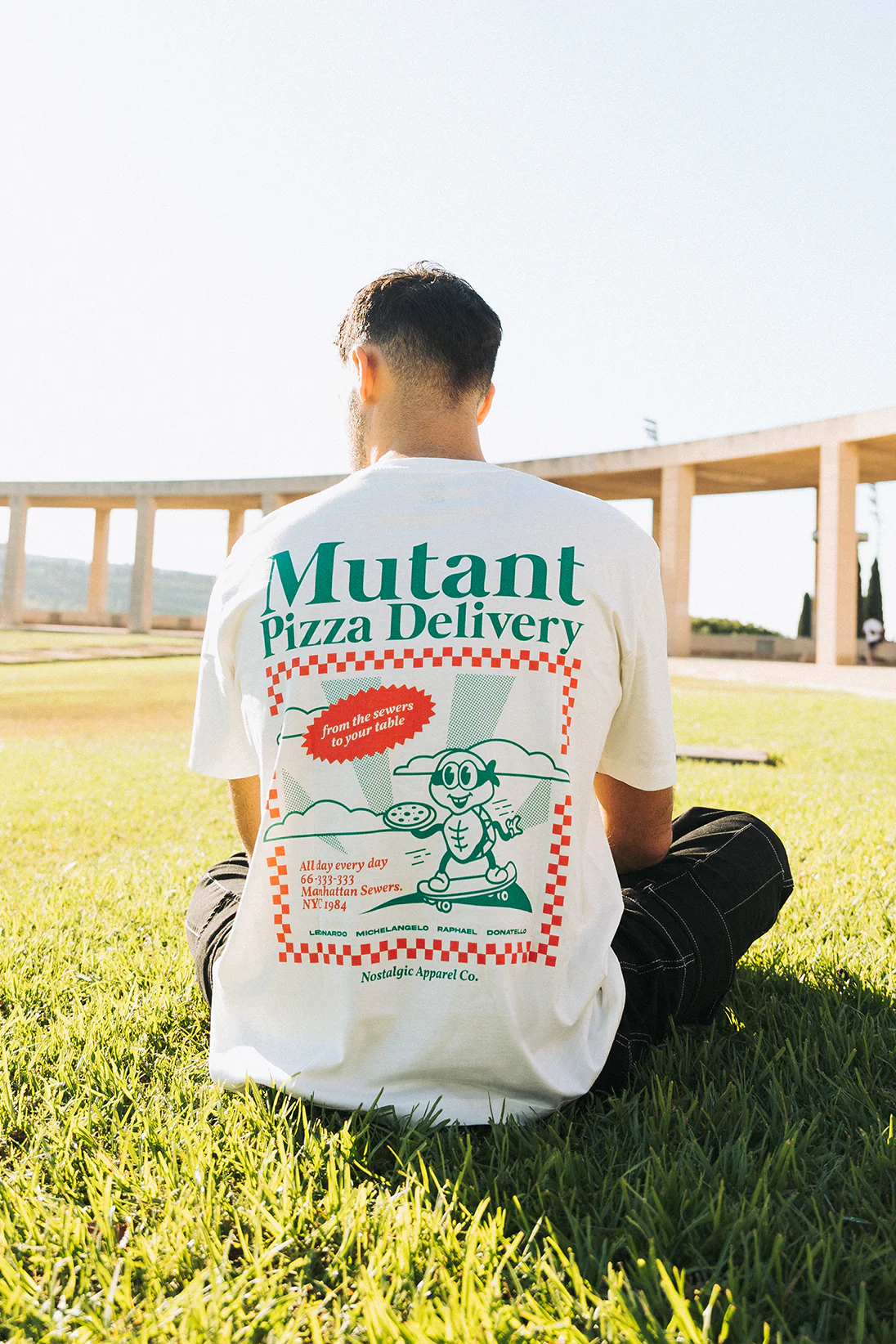 Mutant Pizza Delivery | OffWhite Tee - Image 2