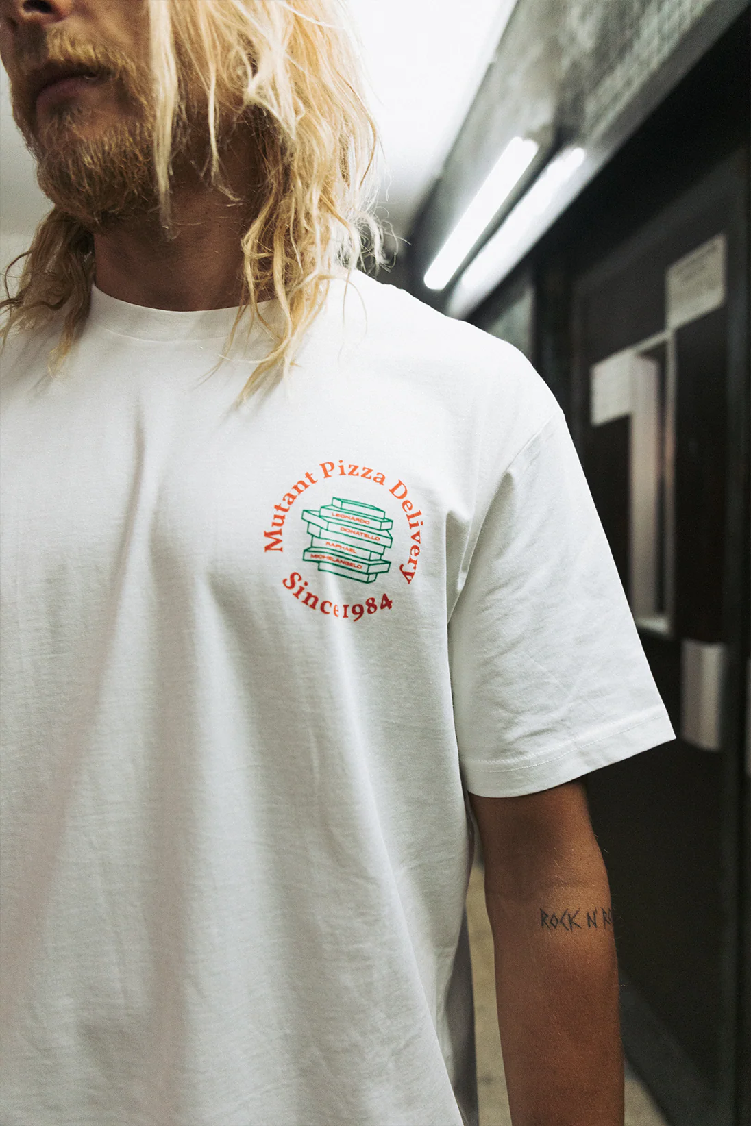 Mutant Pizza Delivery | OffWhite Tee - Image 8
