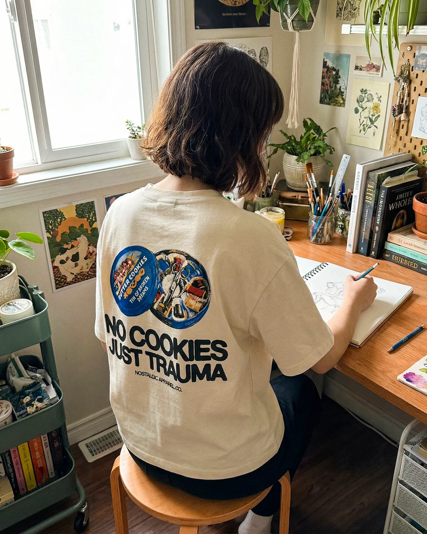 No cookies, just trauma | Cropped Tee - Image 5