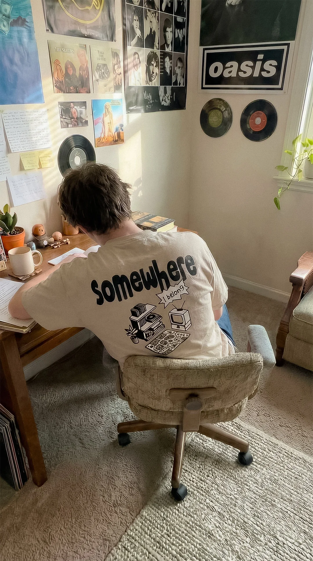 Somewhere I Belong | Stone Tee - Image 2