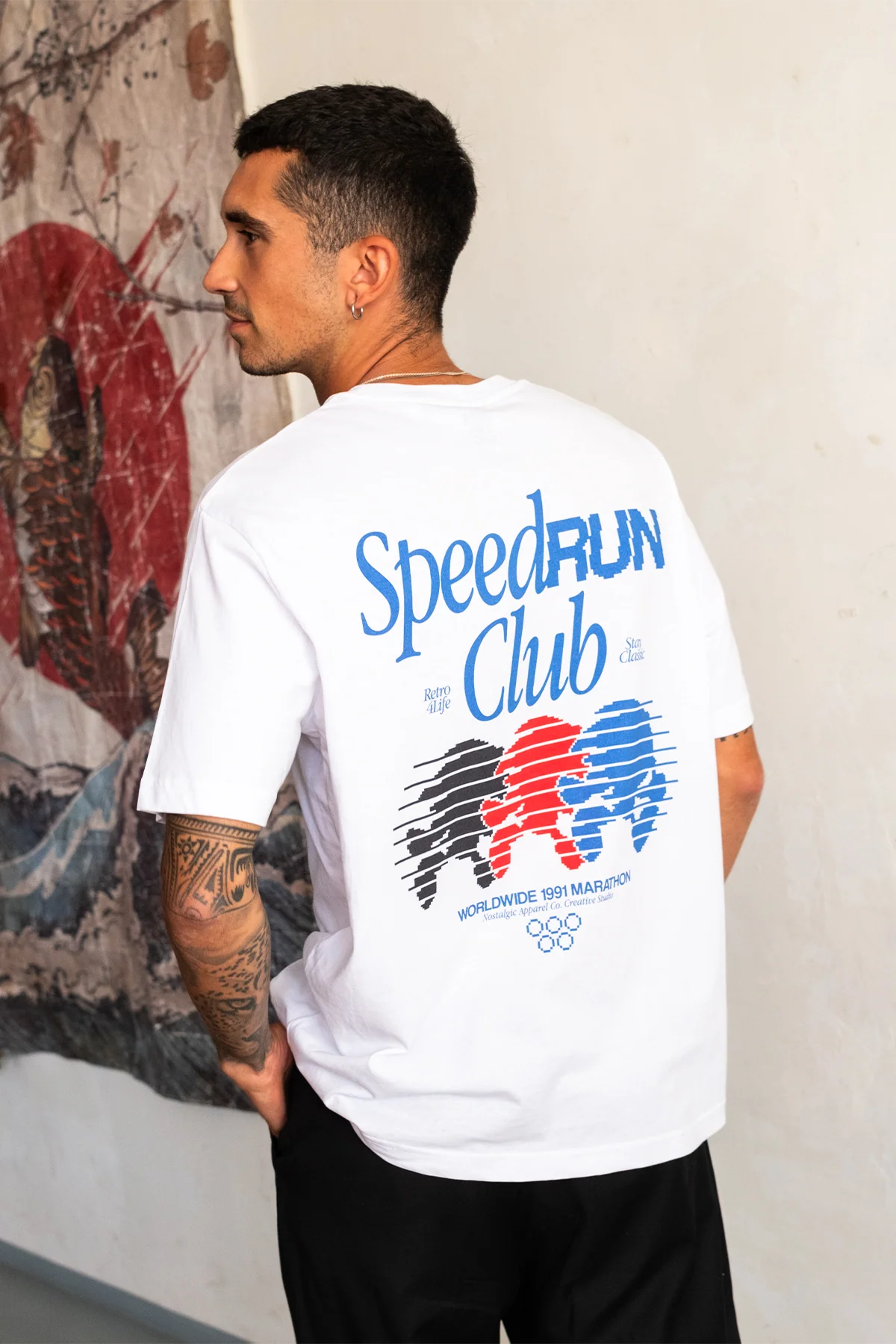 Speed Run Club | White Tee - Image 2