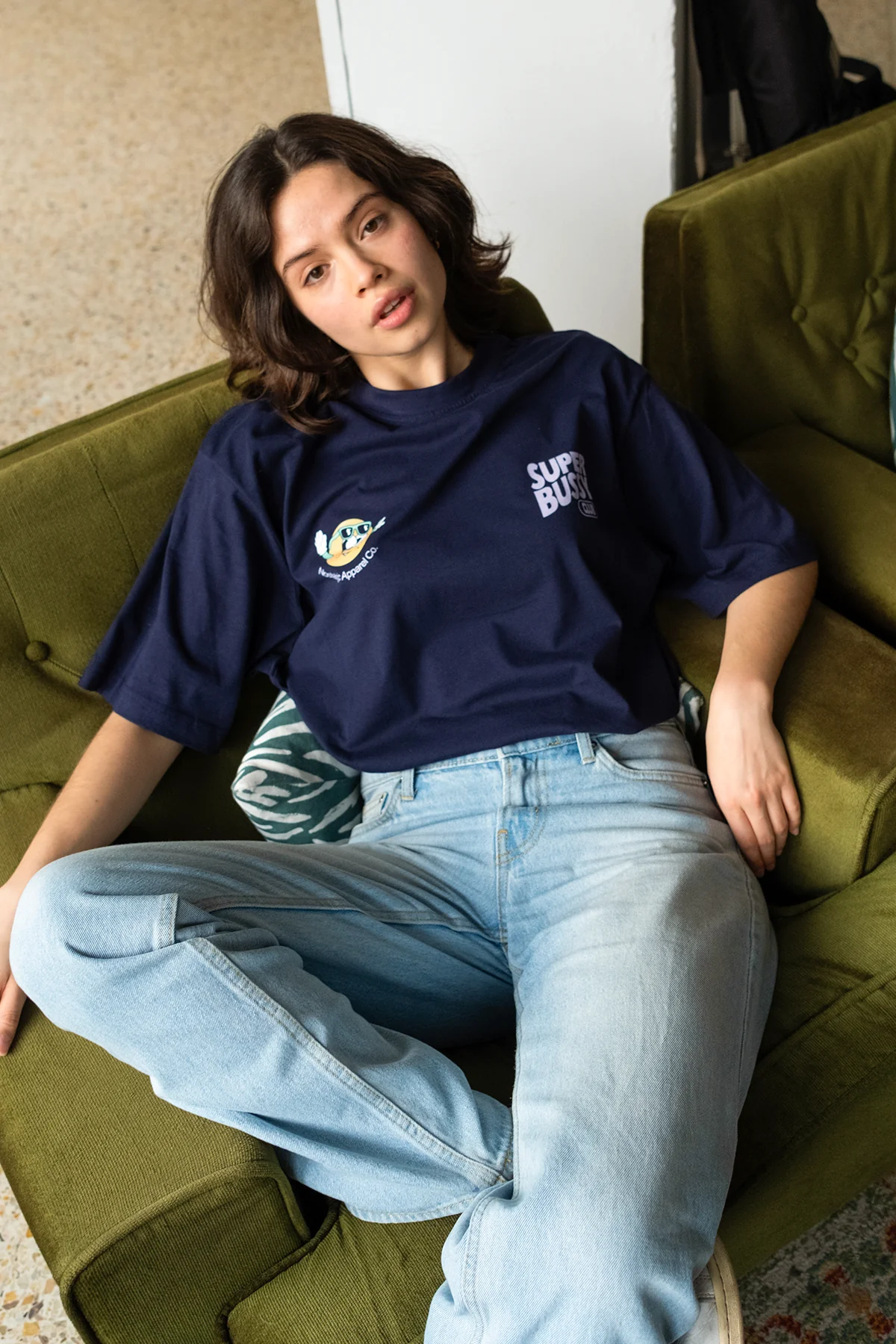 Super Bussy Club | DarkBlue Tee - Image 6