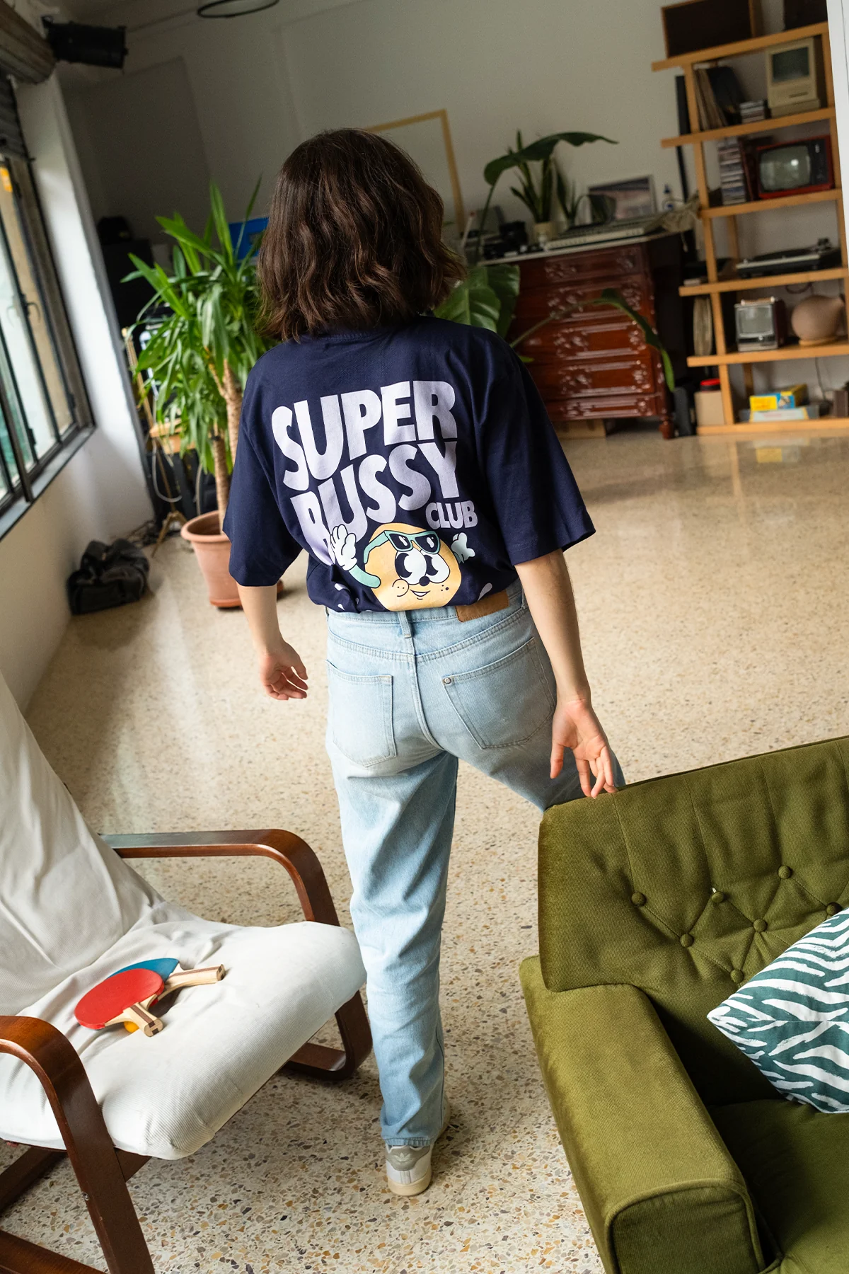 Super Bussy Club | DarkBlue Tee - Image 8