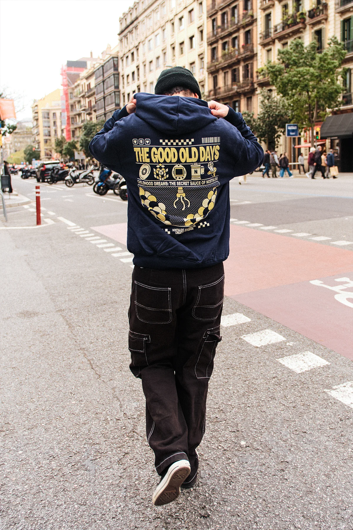 The good old days | Oversized Hoodie - Image 4