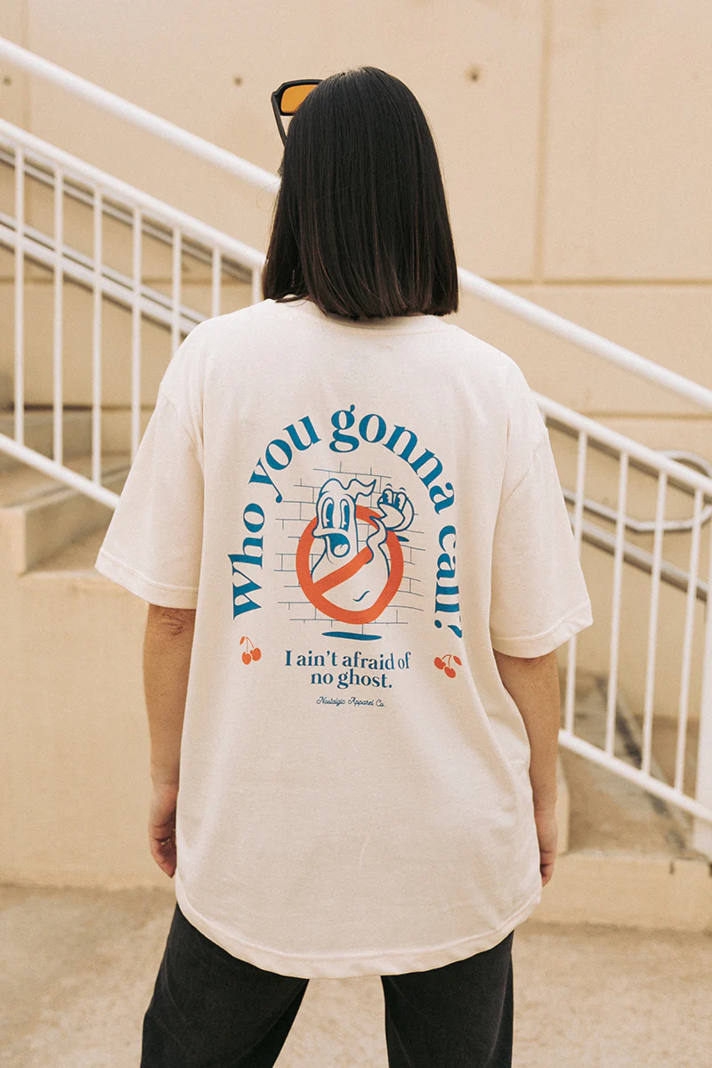 Who you gonna call? | Natural Tee - Image 5